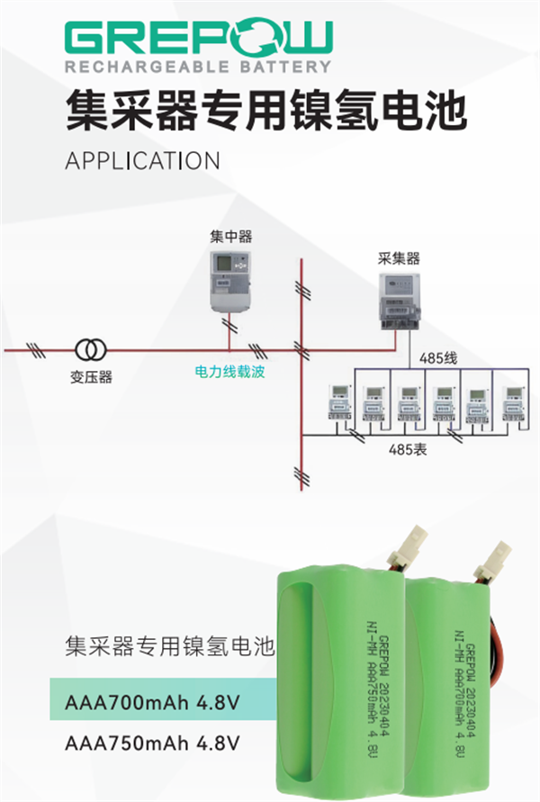 集采器專(zhuān)用鎳氫電池